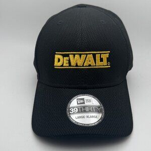 DEWALT Fitted Hat New Era 39THIRTY L/XL Black Yellow Logo Baseball Cap